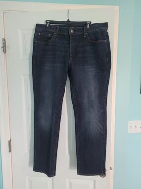 True Rebel 808 Slim Fit 36 W -30 L Men's Dark Blue Straight-Leg Jeans